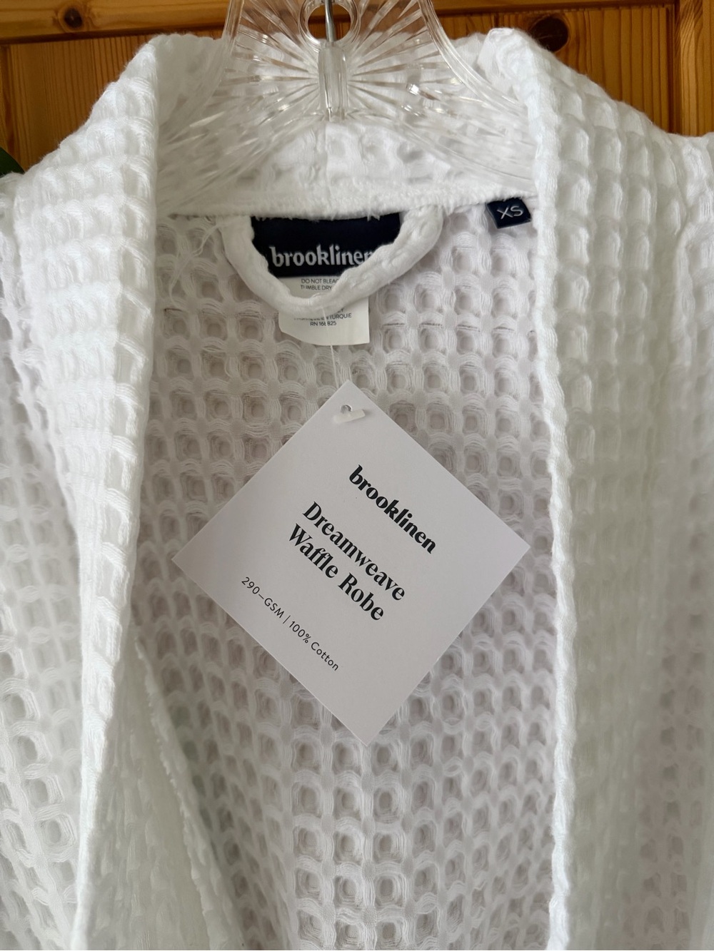 Brooklinen White Waffle Robe - Picture 2 of 4
